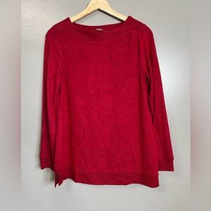 Chico’s‎ rib boat tunic light weight sweater size small fall mature transitional